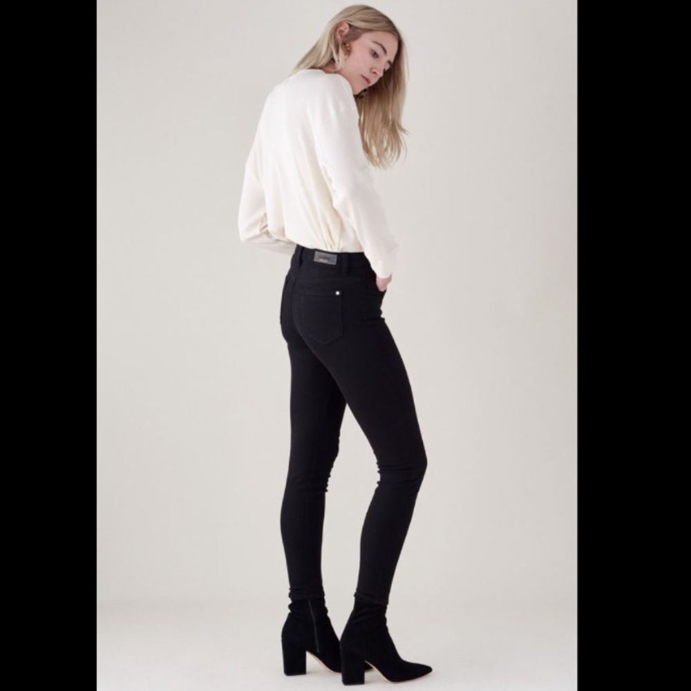 Baldwin Karlie High Rise Cropped Skinny in Raven.